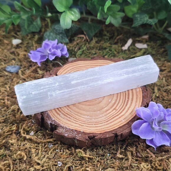 Small Raw Selenite Stick, Wand #23 - Picture 1 of 3
